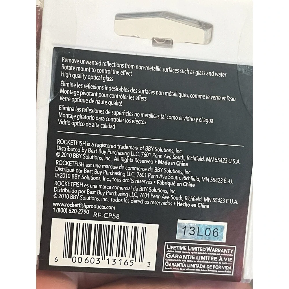 Rocketfish RF- Filter RF-CP58 58mm